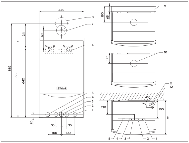 Chaudière Vaillant ecoTEC plus VUW FR 296/35 condensation