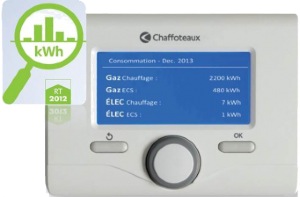 Commande à distance pour chaudière Chaffoteaux "Expert control" ref 3318870