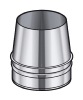 Cone de finition INOX simple diam 130 Condensor CD POUJOULAT Ref. 45130085