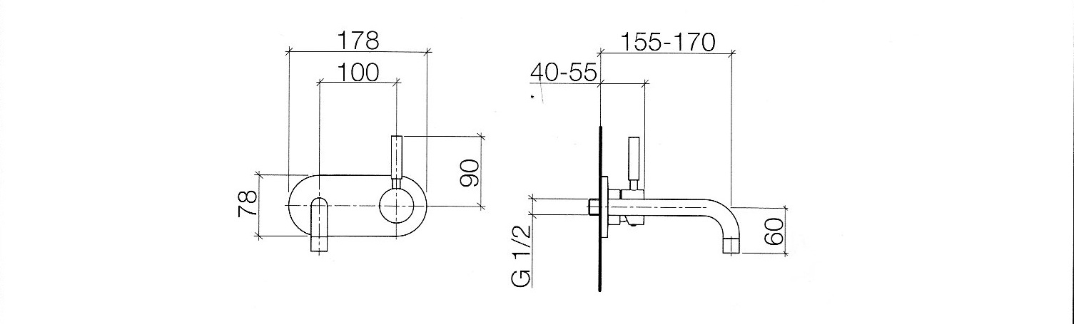 DORNBRACHT 36820625_00 serie Meta.02 Dimensions DORNBRACHT 36820625_00 serie Meta.02 Dimensions