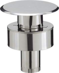 Chapeau Terminal vertical CTIV  Ø100/150 Inox  POUJOULAT PGI Réf. 37100454