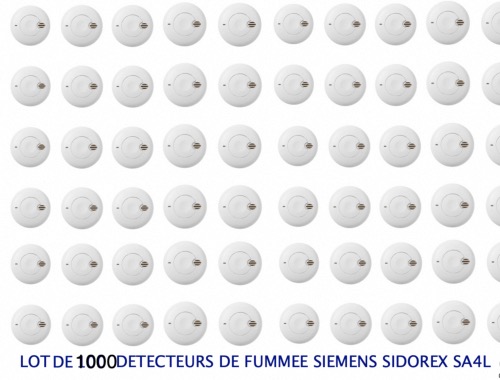 Lot de 1000 Détecteurs de fumée NF SIEMENS SIDOREX SA4L