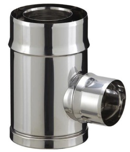 Té de branchement concentrique Ø100/150 Inox POUJOULAT PGI Réf. 37100475
