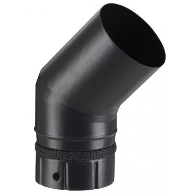 Coude 45° émaillé Noir Ø180 mm POUJOULAT ref 58180922