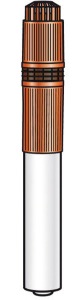 Terminal vertical UBBINK Rolux Condensation 80/125 couleur ocre