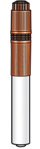 Terminal vertical UBBINK Rolux Condensation 80/125 couleur ocre