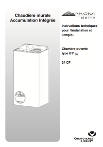 AMPHORA DELTA 24 CF - Notice installation et emploi Chaffoteaux 