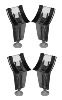 Jeu de 4 pieds de baignoire à visser ROCA Contesa ref 291028000
