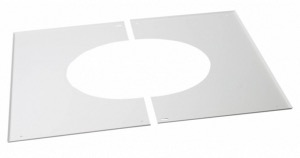 Plaque de propreté (rampant) pour conduit POUJOULAT Inox-Galva Ref 32999145