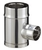 Té raccordement condensation collectif 3CEP POUJOULAT Diam 130/200 - 80/125