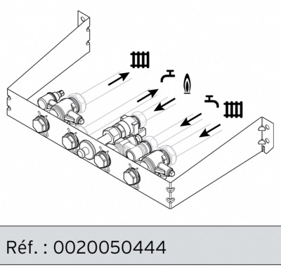 Platine de raccordement Vaillant réf 0020050444