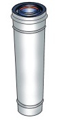 UBBINK  Conduit ventouse condensation 80/125 PPTL/ALU Blanc longueur 50 cm ref 224800