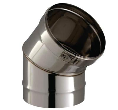 Coude 45° Tubaginox ED-45-250-SL, Poujoulat Ø 250 ref 36250021
