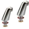 2 colonettes LUXE H70 Anconetti M1-2" X M3-4" - Chrome