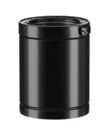Elément droit isolé POUJOULAT 25 cm THERMINOX ZI ED 250-150 ZI noir Ref. 23150003-9019