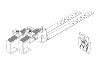 Pattes de fixation capteurs solaires sur tuile hautes SAUNIER DUVAL ref 0020059924