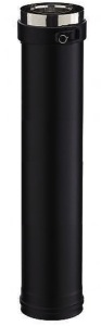 Elément droit isolé POUJOULAT 95 cm THERMINOX ED 1000-150 ZI noir Ref. 23150005-9019